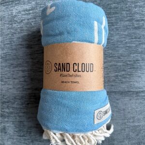 Sand Cloud Blue Beach Towel Throw